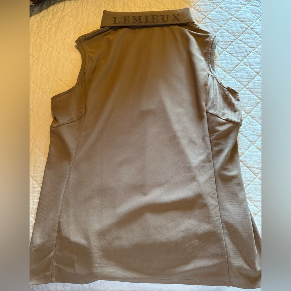 LeMieux Mink Sleeveless Polo Top - Picture 4 of 4